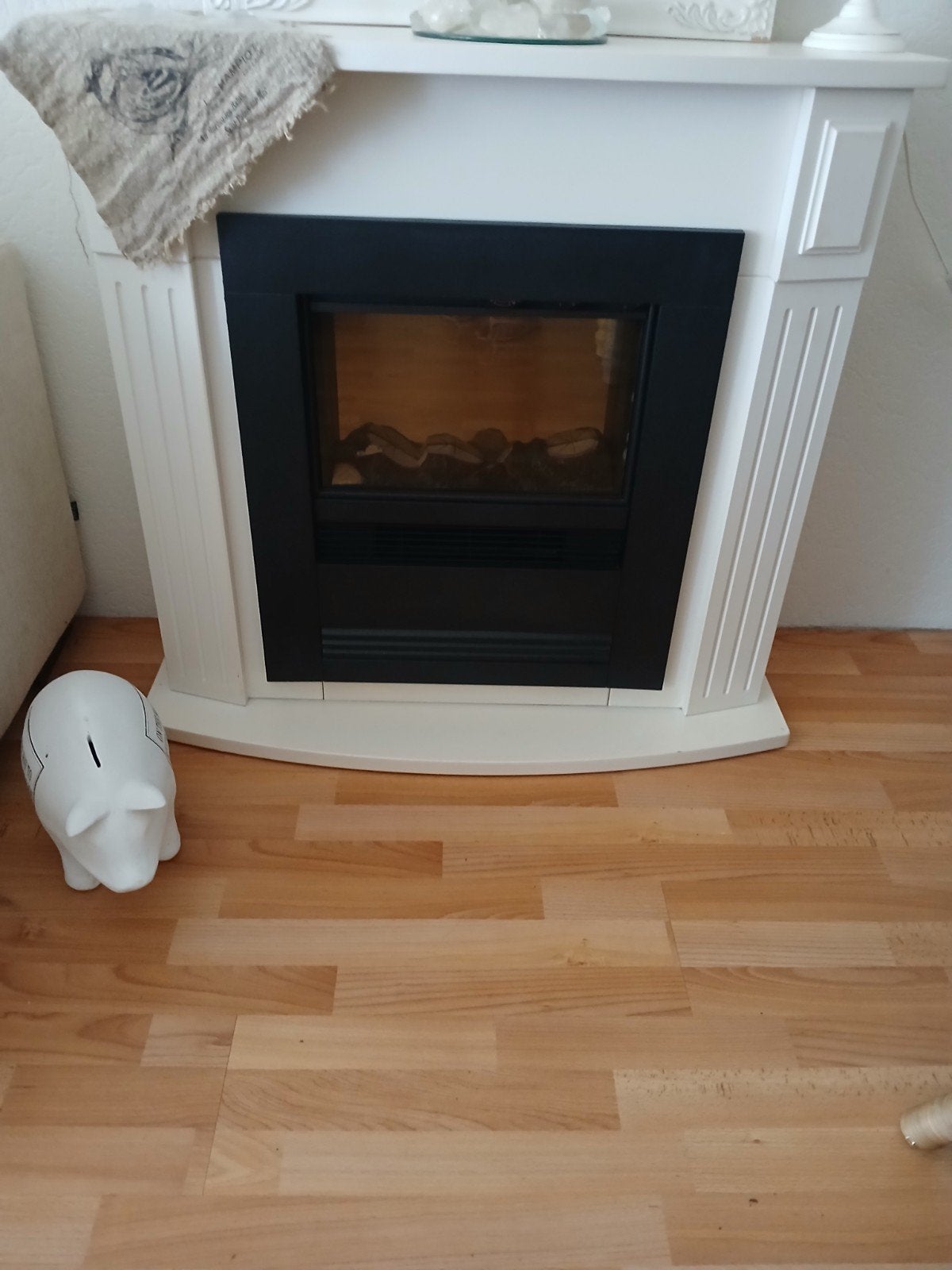 Schouw met elektrische haard, Ophalen of Verzenden, Vrijstaande haard, Elektrische haard