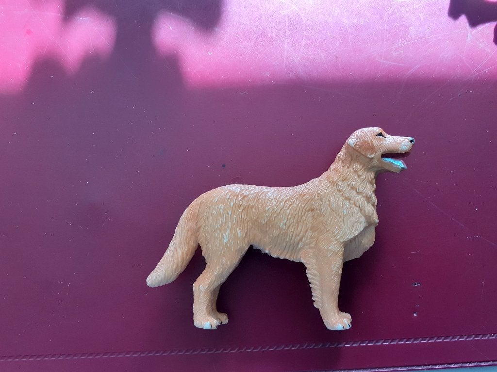Golden retriever, dierfiguur Bullyland, 9 cm, Ophalen of Verzenden, Gebruikt, Hond of Kat, Beeldje of Figuurtje