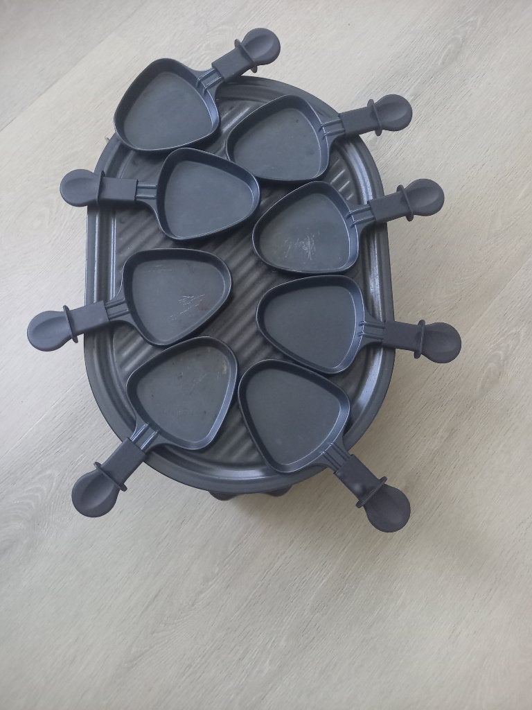 Gourmetset 8 personen Tomado Raclette weinig gebruikt, Ophalen, Zo goed als nieuw, 8 personen of meer