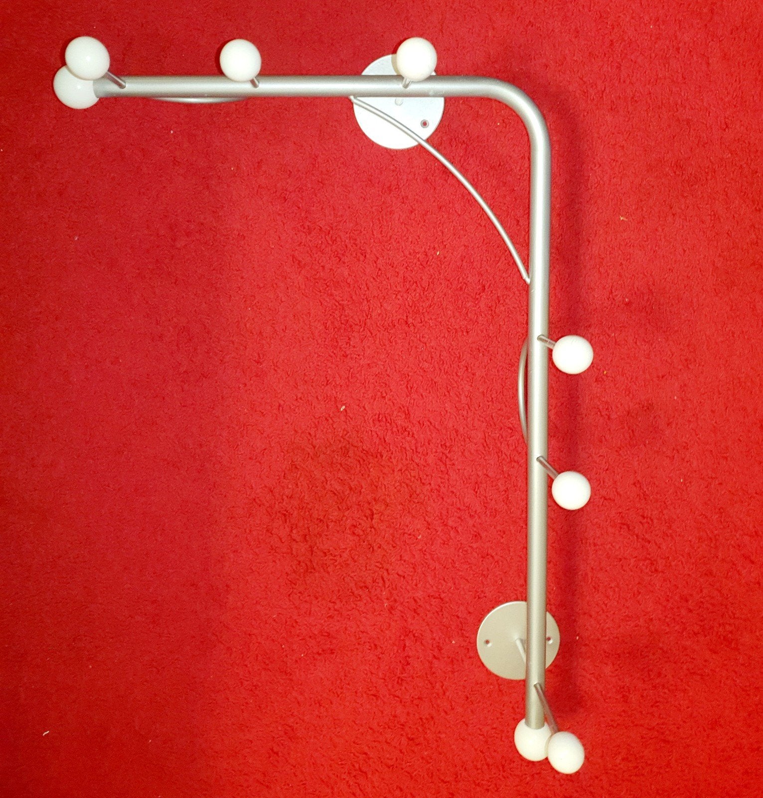 Vintage kapstok bony design witte bollen, 100 tot 150 cm, Zo goed als nieuw, Metaal, Ophalen