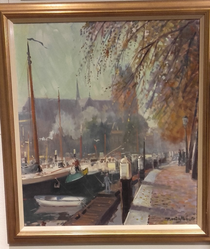 Gevraagd Schilderijen D.Muehlhaus, Ophalen, Impressionistisch, Origineel werk