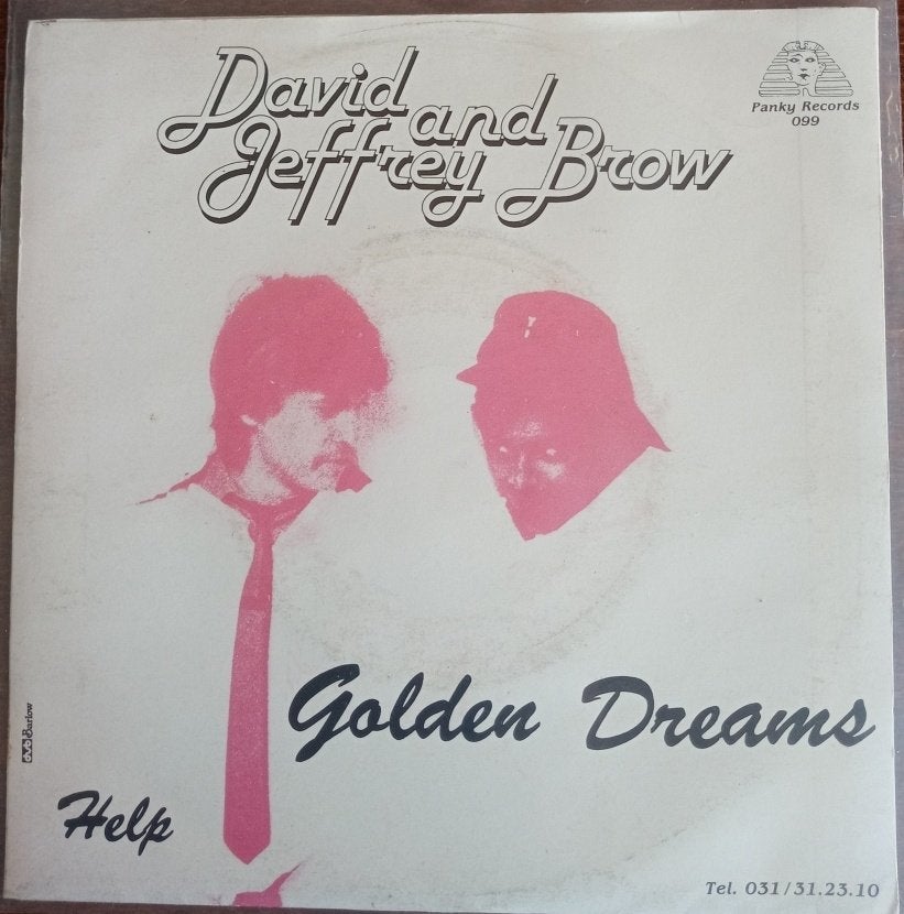 David and Jeffrey Brow - Golden Dreams / Help. 7 inch vinyl, Gebruikt, Fotohoes, 7 inch, Ophalen of Verzenden
