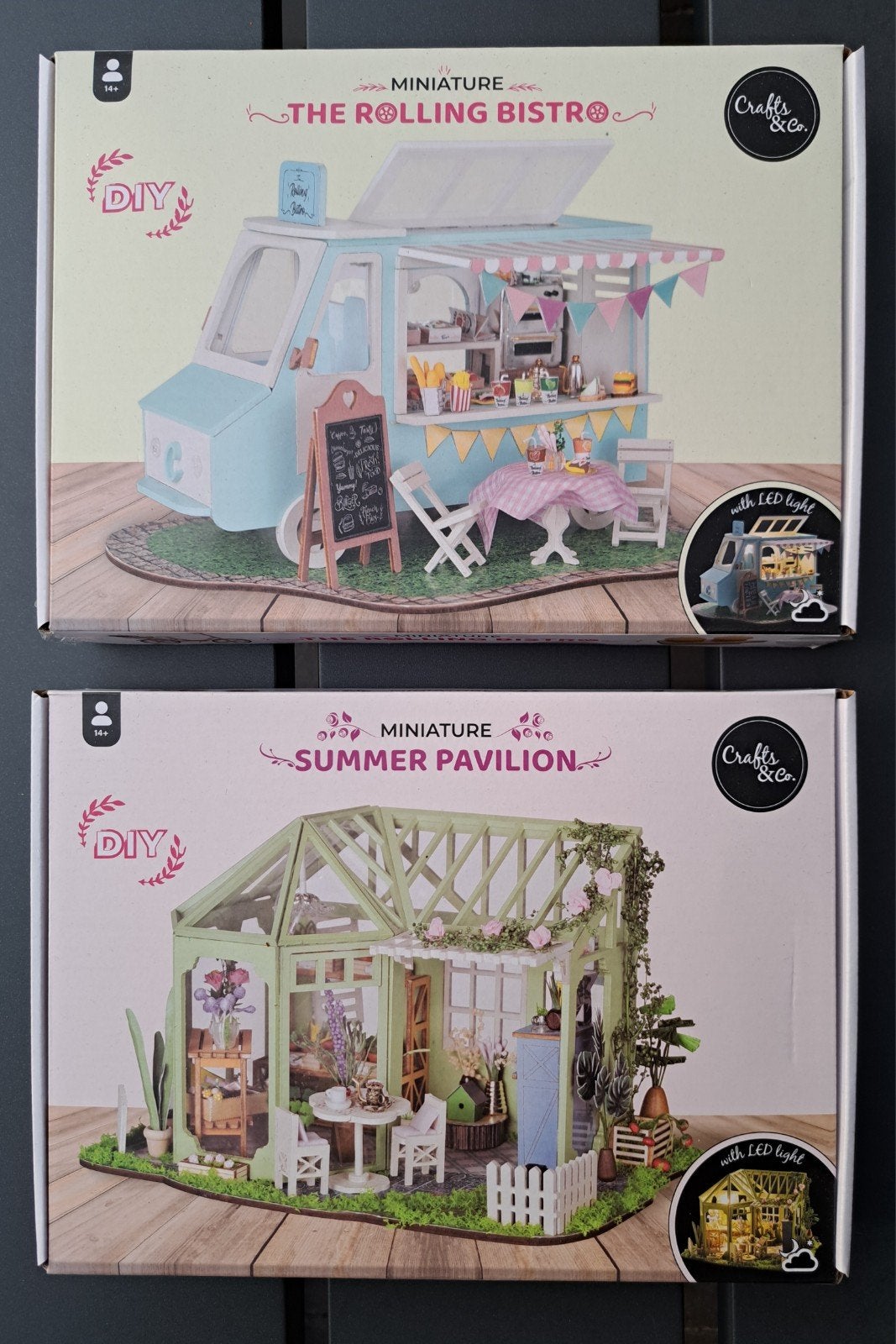 DIY Bouwpakketten: The Rolling Bistro & Summer Pavi, Hobby en Vrije tijd, Gebouwen, Nieuw, Meerkleurig, Educatief