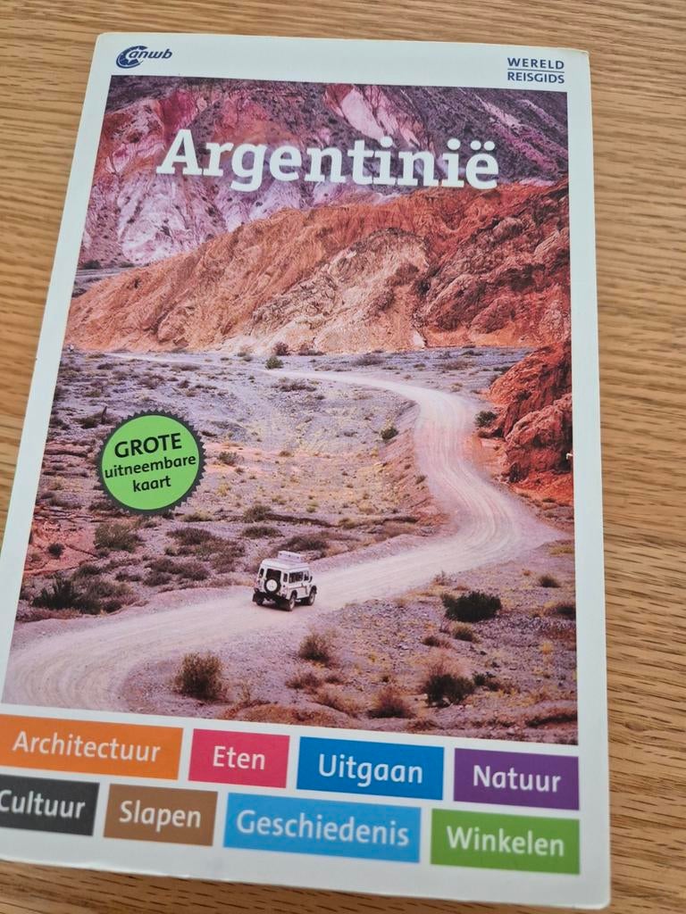 ANWB Wereld Reisgids Argentinië met uitneembare kaart, Boeken, Reisgidsen, Ophalen of Verzenden