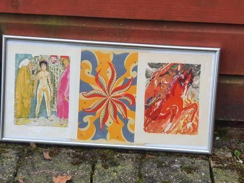 2 houtgravures 1955   Kees van Dongen met kaft van het boek, Antiek en Kunst, Ophalen