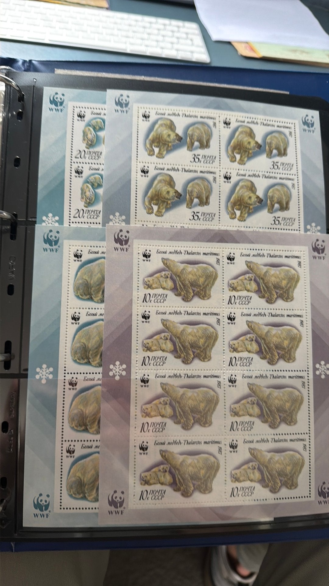 Rusland 1987 WWF IJsbeervelletjes postfris, Postzegels en Munten, Postzegels | Volle albums en Verzamelingen, Ophalen of Verzenden