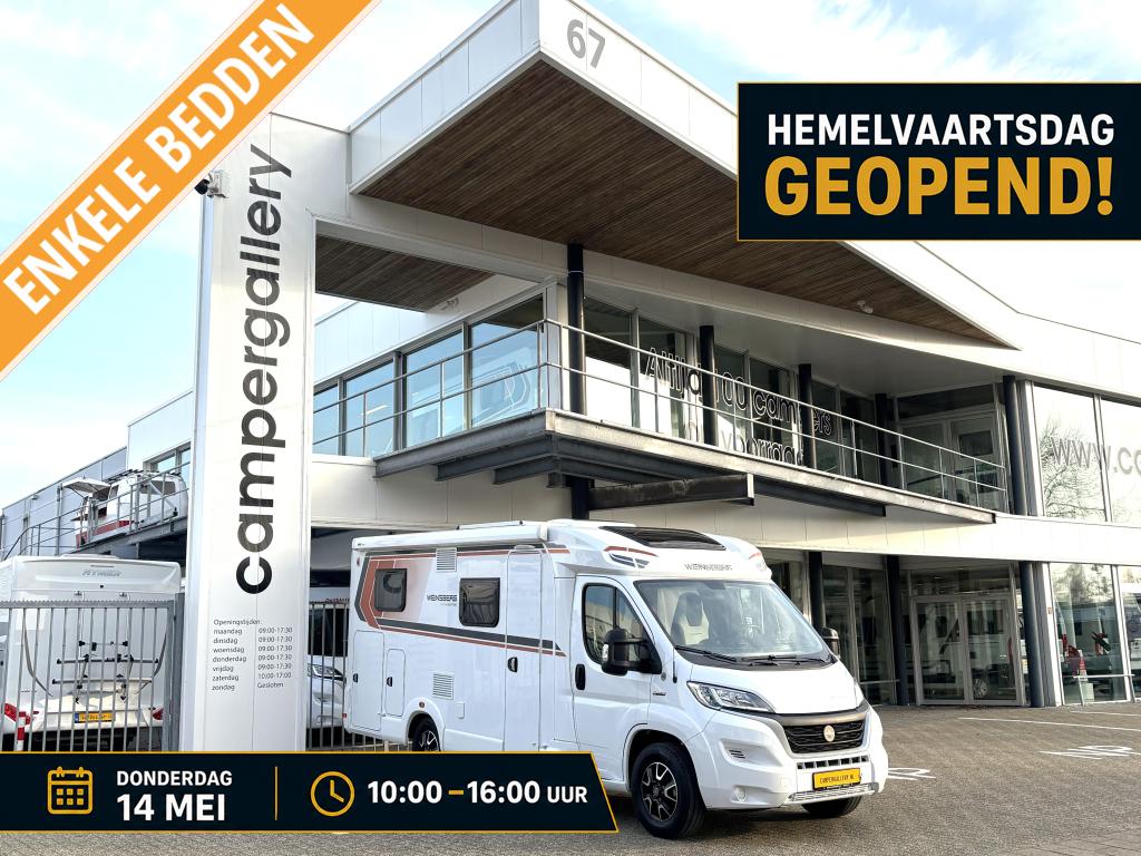 Weinsberg CaraCompact Pepper 600 MEG ENKELE BEDDEN FIAT 8, Winterisolatie, Ringverwarming, Fiat, Bedrijf