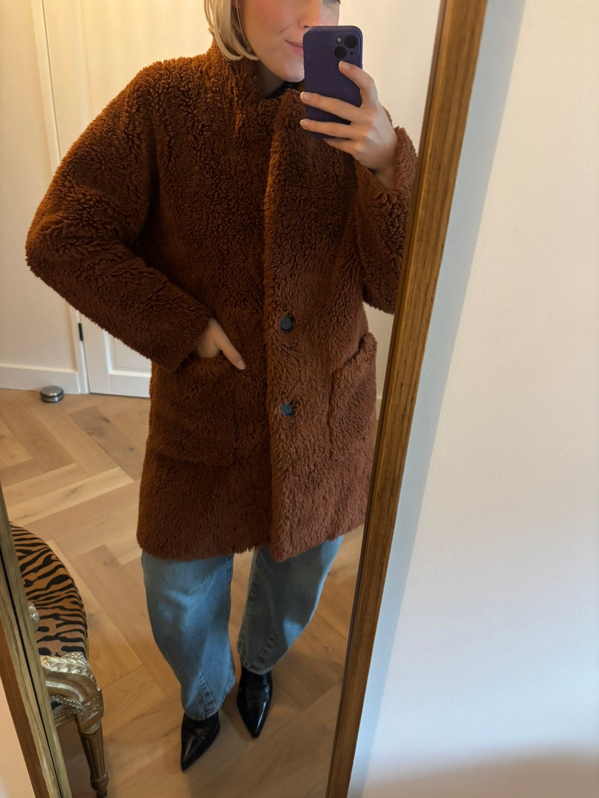 Zara Jas, Ophalen of Verzenden, Zo goed als nieuw, Maat 38/40 (M), Rood