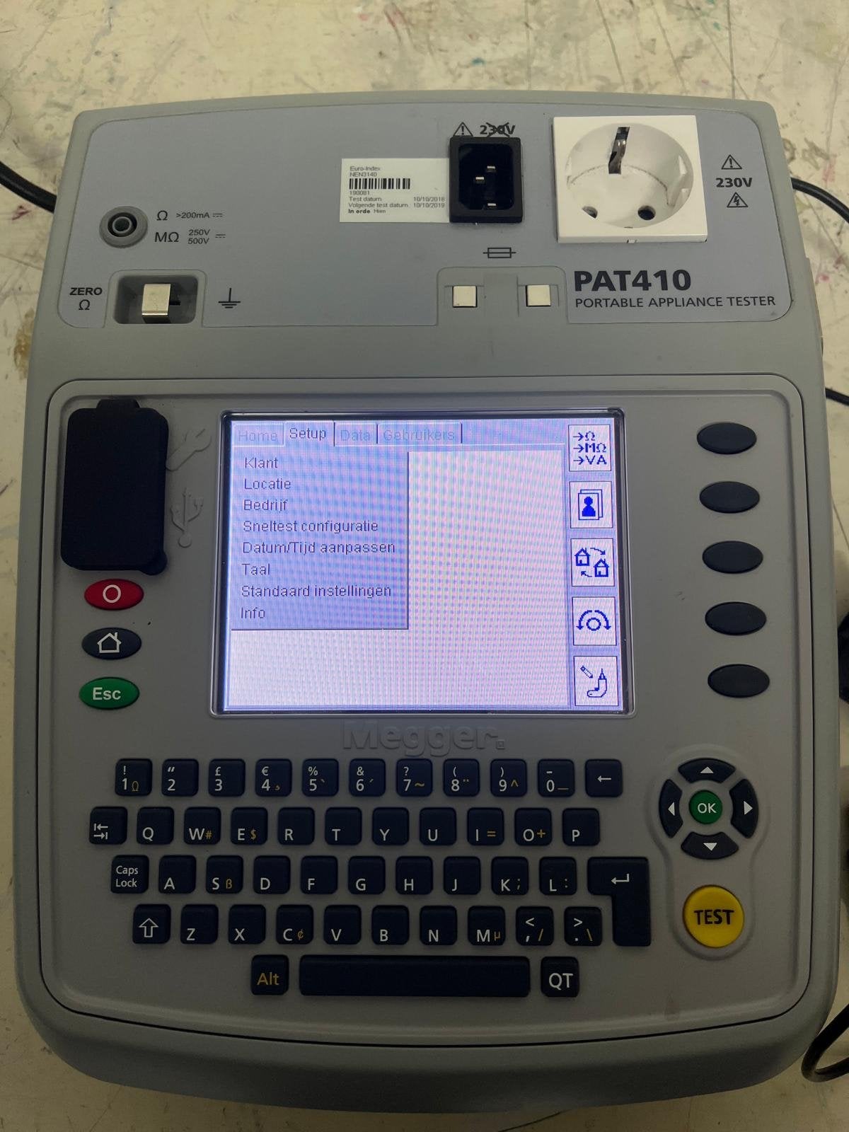 Megger Pat 410 Draagbare Apparaten Tester (Calibratie Nodig), Ophalen of Verzenden, Gebruikt, Elektriciteit