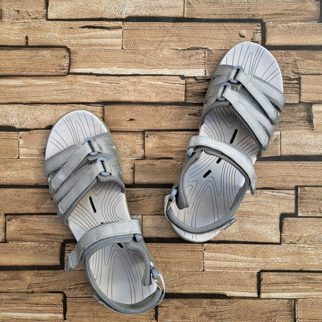 Human Nature- zilvergrijze outdoor sandalen, 37, Verzenden, Sandalen of Muiltjes, Zo goed als nieuw, X