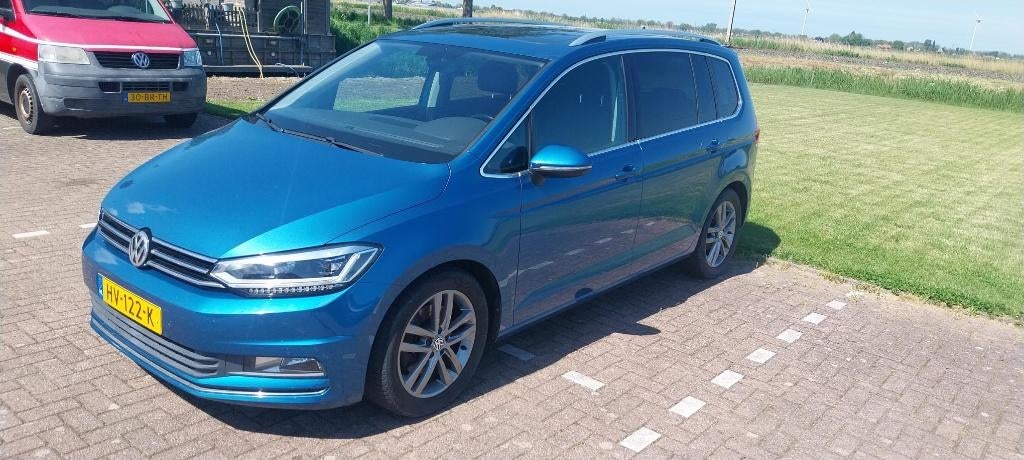 Volkswagen Touran 1.4 TSI 110KW/150PK 7-DSG 2016 Blauw, Auto's, Euro 5, Beige, 4 cilinders, Blauw