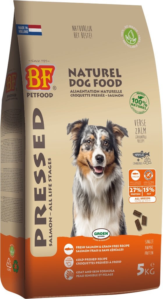 Biofood Geperst Zalm GRAANVRIJ, Ophalen of Verzenden, Hond