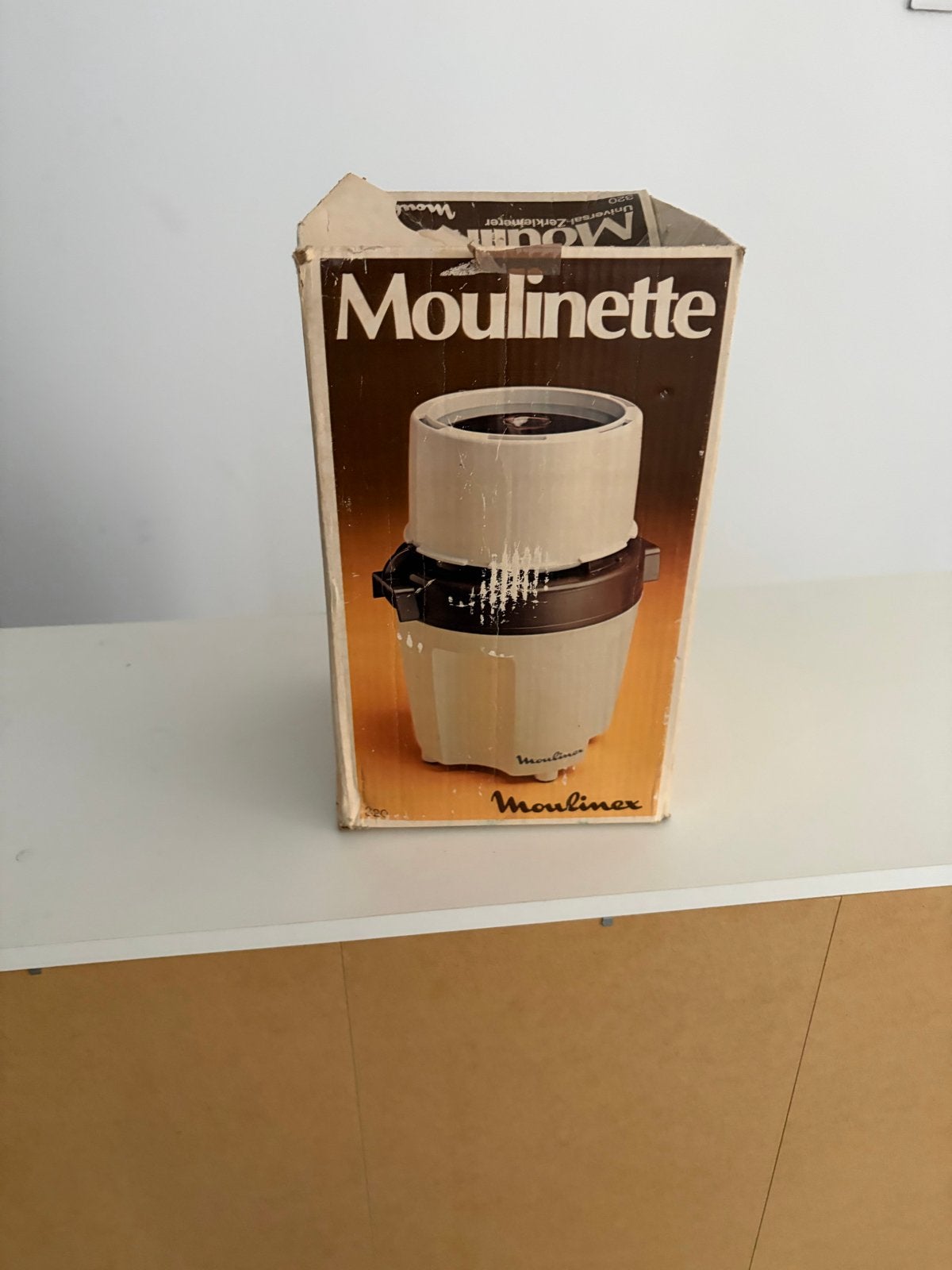 Vintage Moulinex Moulinette hakmolen - Zo goed als nieuw, Minder dan 1 liter, Ophalen of Verzenden, Zo goed als nieuw, 1 snelheid