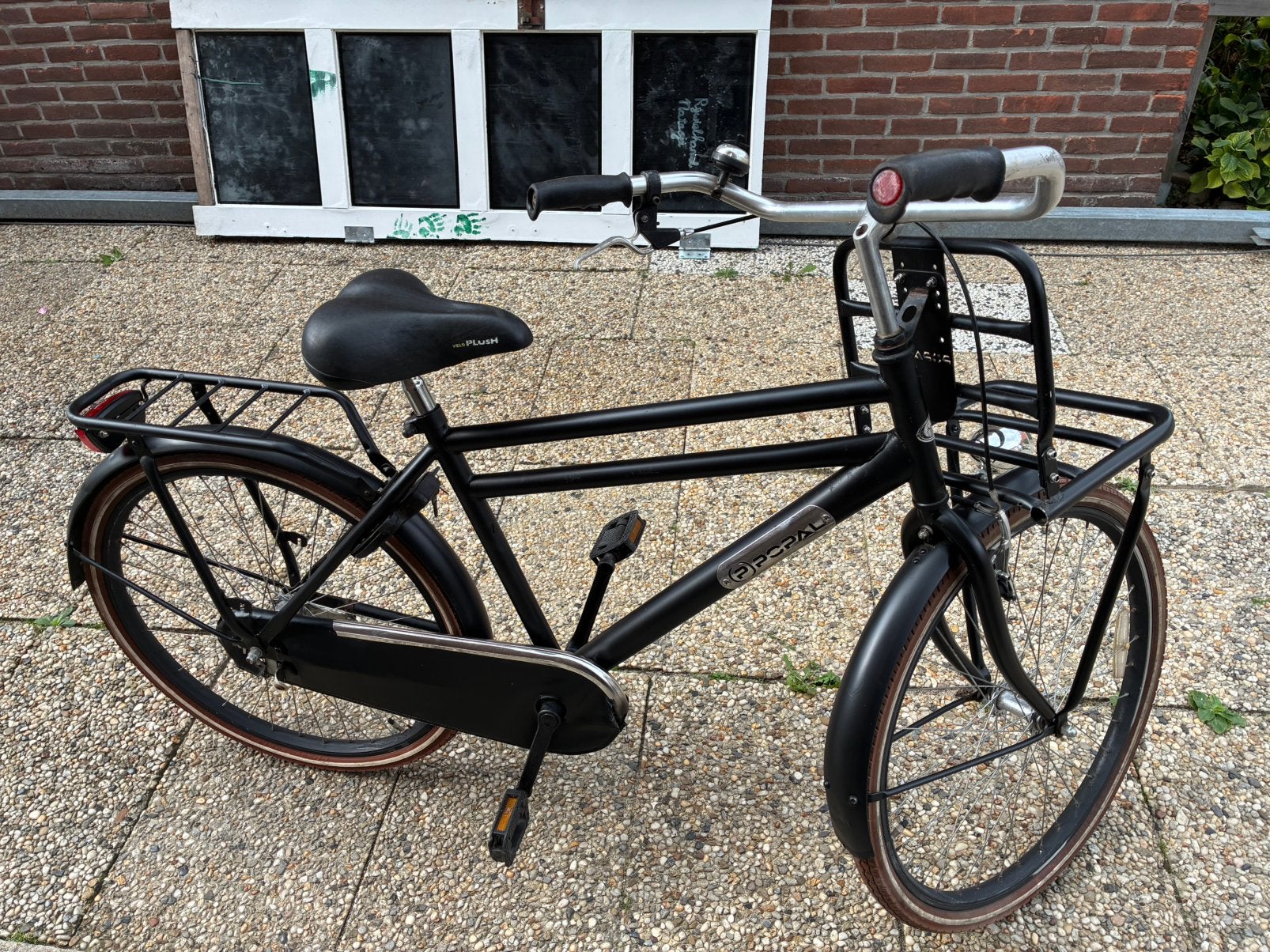Popal jongens transportfiets 26 inch, Terugtraprem, Gebruikt, ., Handrem