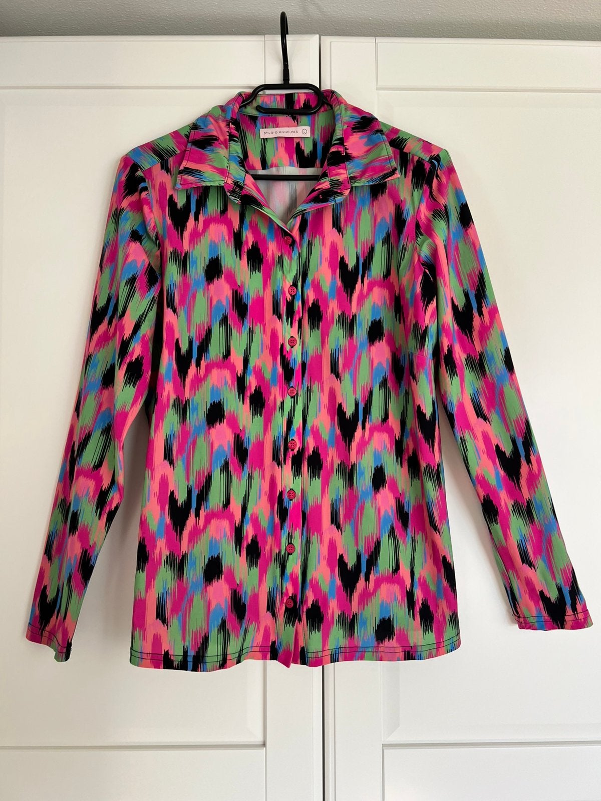 Studio anneloes batik poppy blouse L multicolor, Kleding | Dames, Maat 42/44 (L), Ophalen of Verzenden, Zo goed als nieuw, X