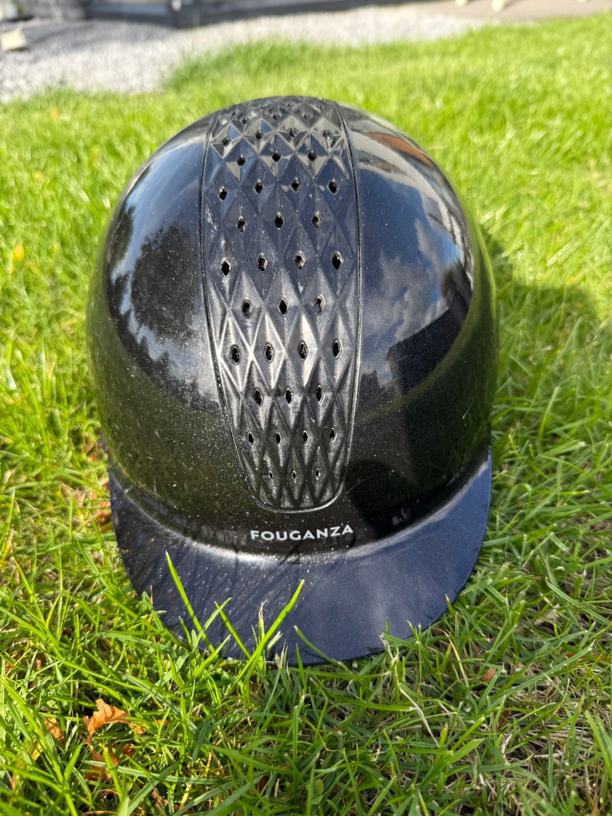 Paardrij cap, Dieren en Toebehoren, Ophalen of Verzenden, Zwart, Rijhelm/cap, Fouganza