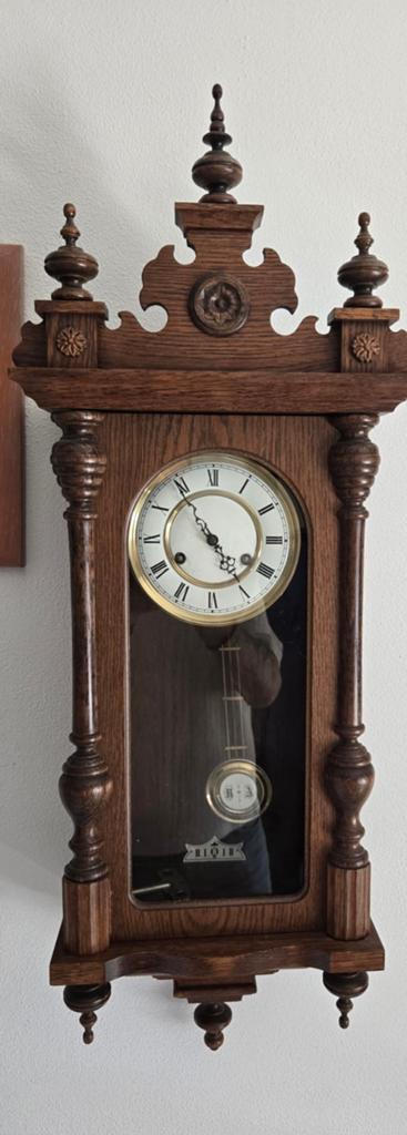 Eiken Wandklok met Slinger, Antiek en Kunst, Antiek | Klokken, Ophalen