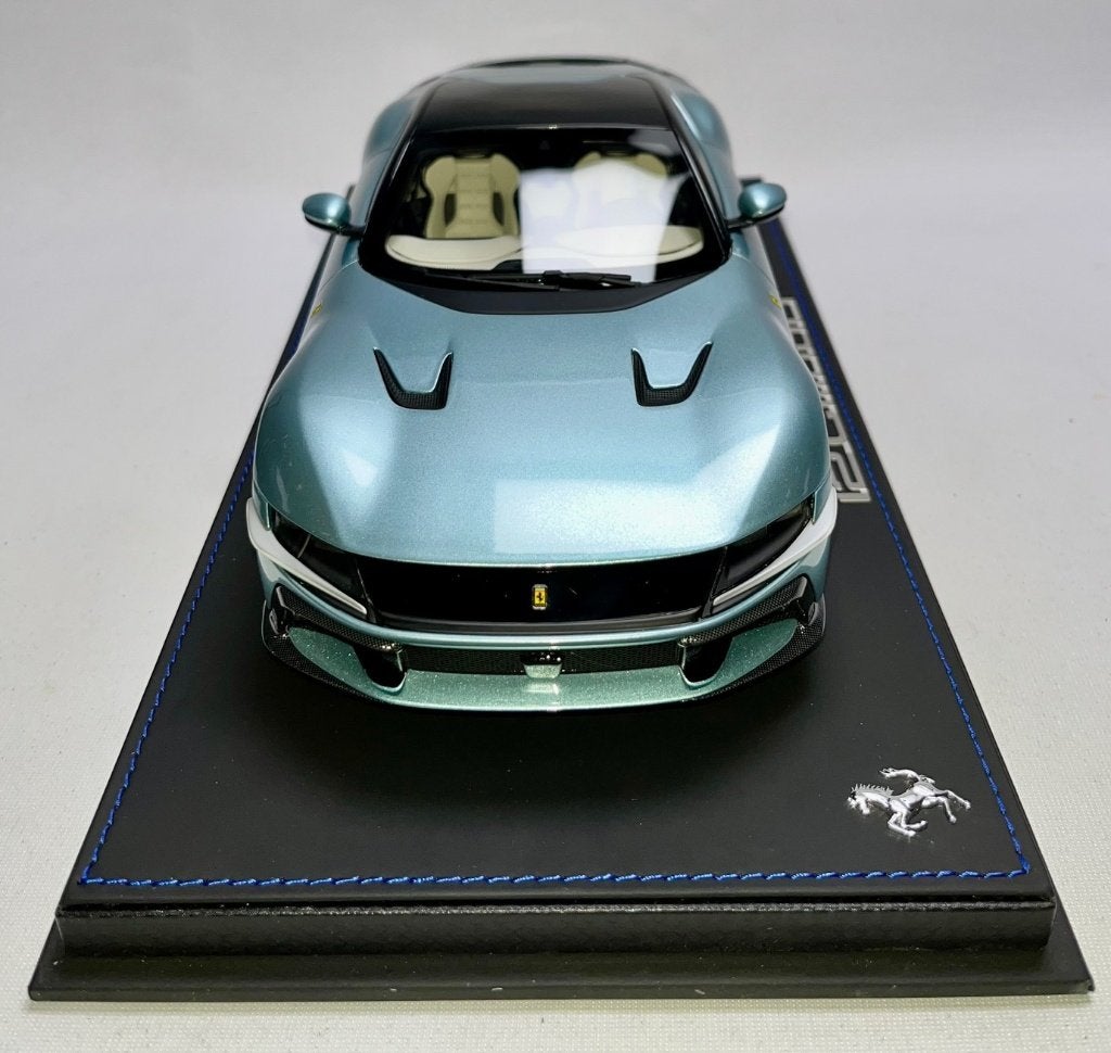 Ferrari 12 Cilindri Celeste Trevi 1:18 P18248E BBR, Ophalen of Verzenden, Nieuw, Auto, Overige merken