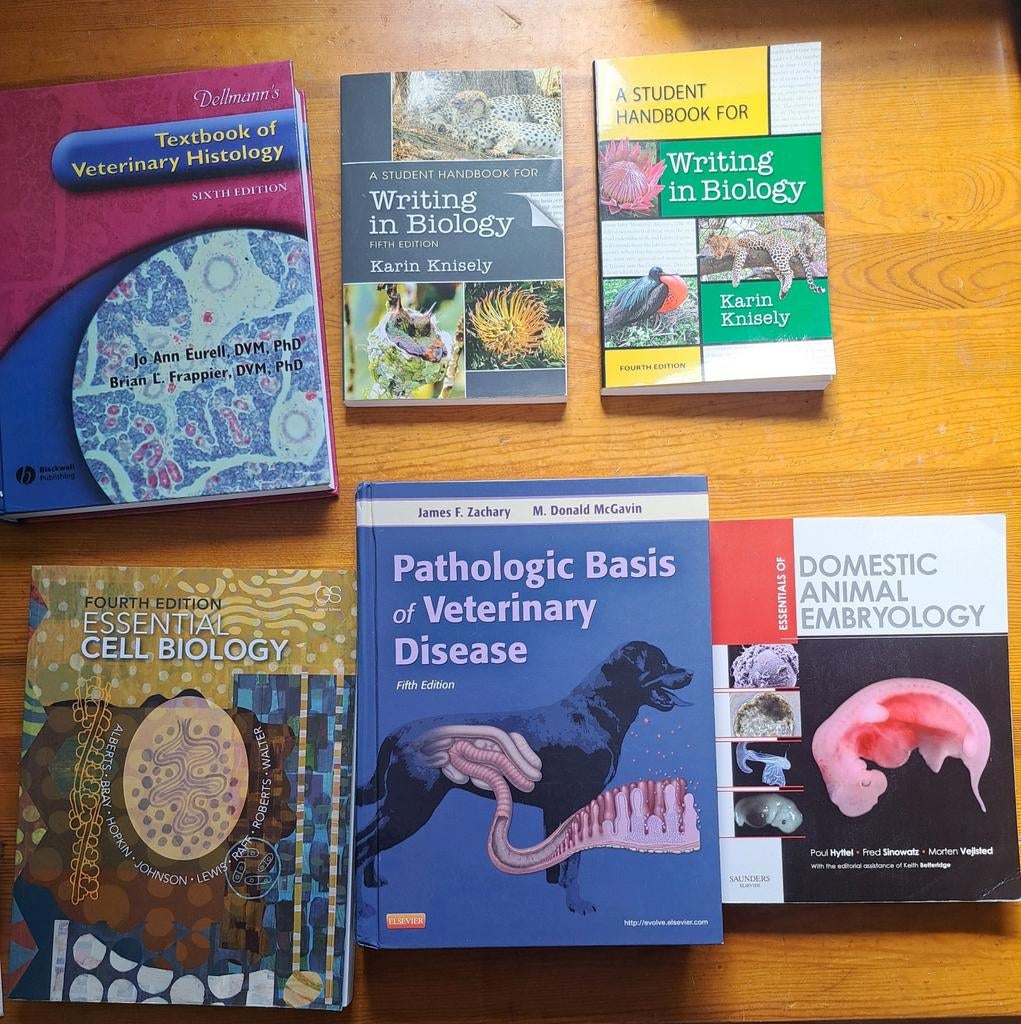 Diergeneeskunde Studieboeken, Boeken, Diverse auteurs, Ophalen of Verzenden, Beta, WO