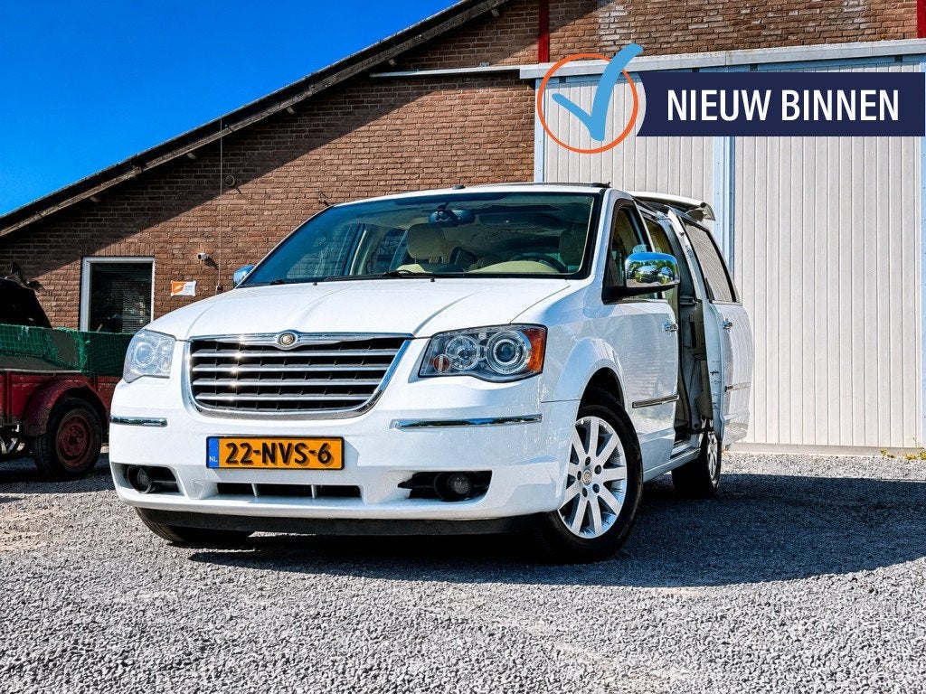 Chrysler Grand Voyager 4.0 V6 LIMITED WHITE OPEN-DAK J.DAIML, Auto's, Chrysler, Automaat, Beige, Grand Voyager, 7 stoelen
