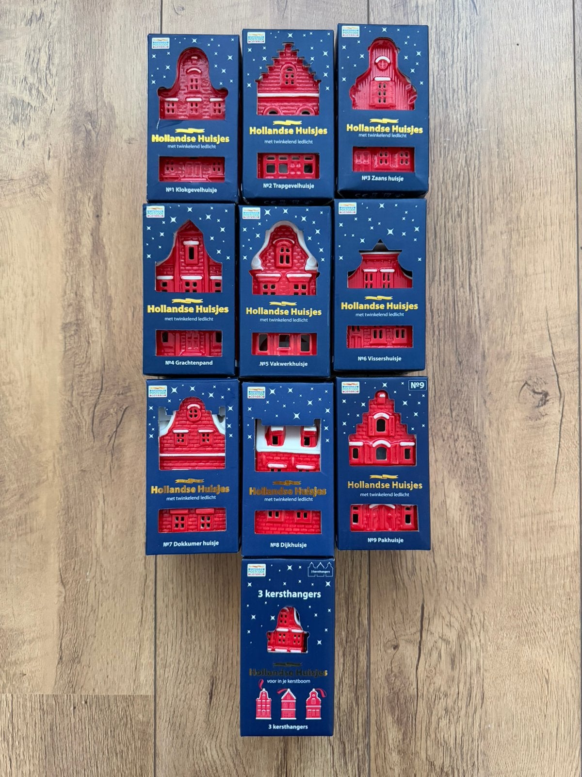 Complete set postcodeloterij huisjes, Ophalen of Verzenden, Zo goed als nieuw