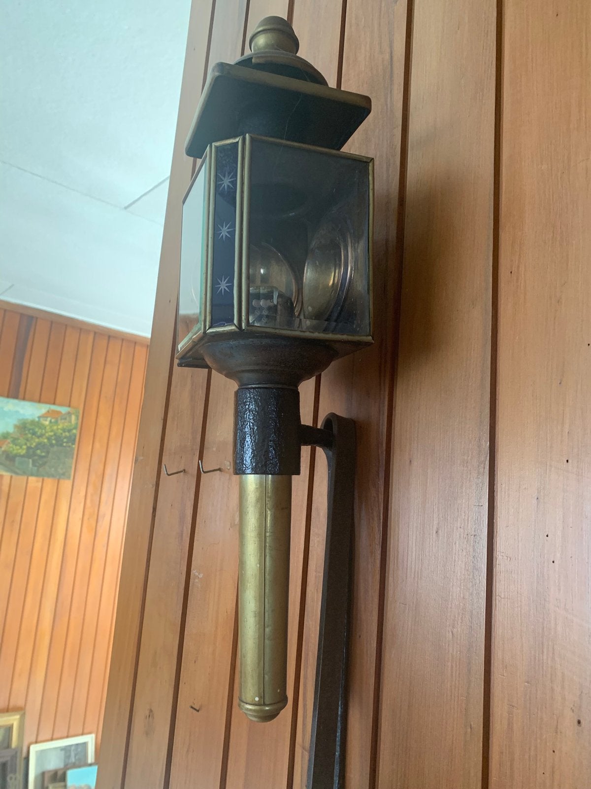 Antieke lantaarn .. bieden, Tuin en Terras, Ophalen, Staande lamp, 50 tot 250 watt, IJzer