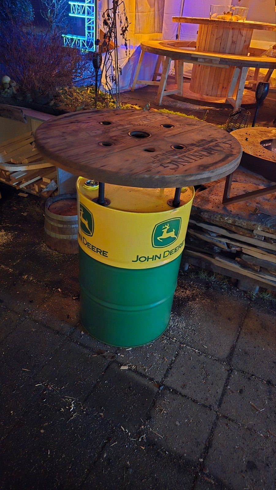 Unieke John Deere Oliedrum Statafel, Ophalen