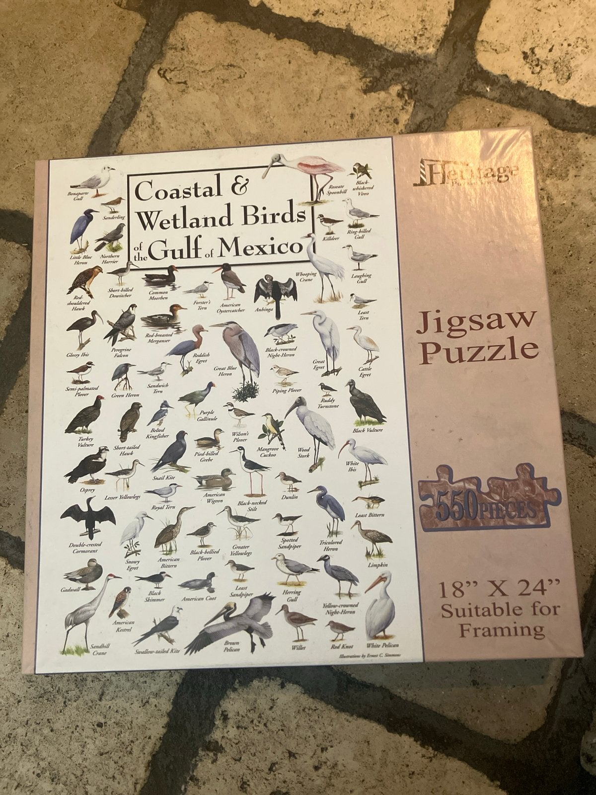 Jigsaw Puzzel Kust- en Moerasvogels Golf van Mexico, Ophalen of Verzenden, 500 t/m 1500 stukjes, Nieuw, Legpuzzel