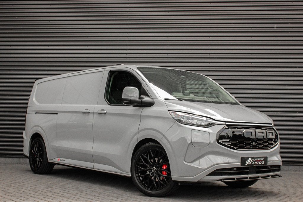 Ford E-Transit Cust. 340 L2H1 Limited 71 kWh 218PK / JB- EDI, Auto's, Bestelauto's, Automaat, Achterwielaandrijving, Zwart, Ford
