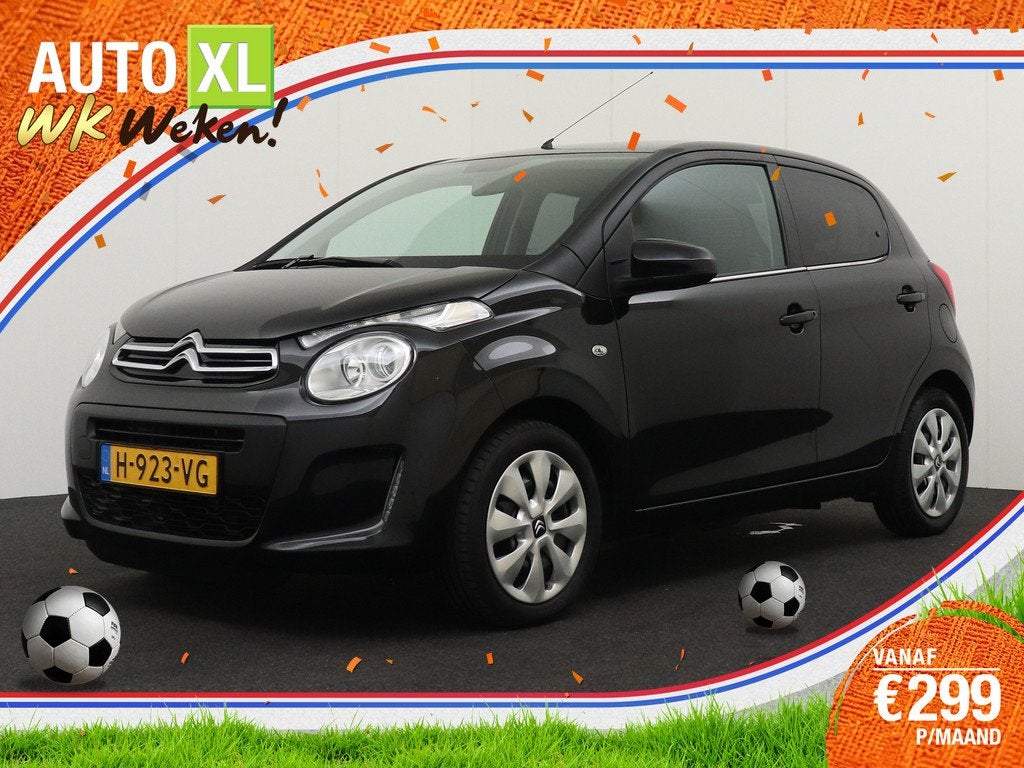 Citroën C1 1.0 VTi Feel Pack-Comfort Bluetooth DAB Getint G, Voorwielaandrijving, Stof, Gebruikt, 4 stoelen