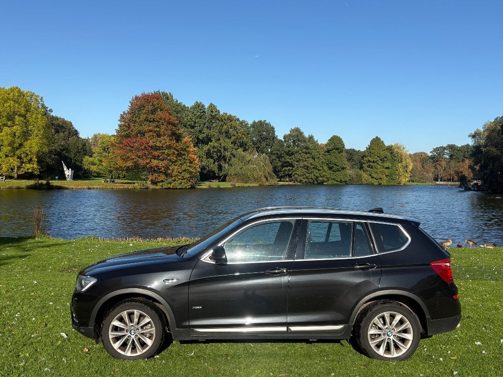 BMW X3 20D Xdrive Automaat met leder. EURO 6, Auto's, Automaat, 1995 cc, Zwart, 2000 kg