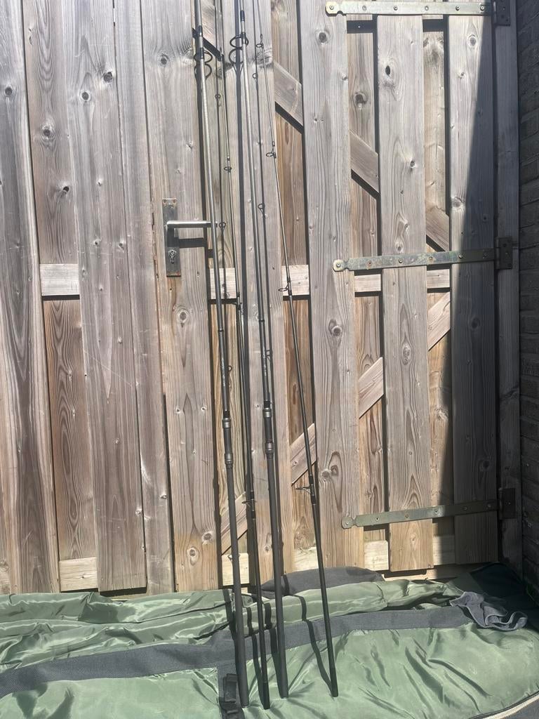 2x shimano velocity 12ft 3 lb karperhengels te koop, Ophalen, Zo goed als nieuw, Werphengel