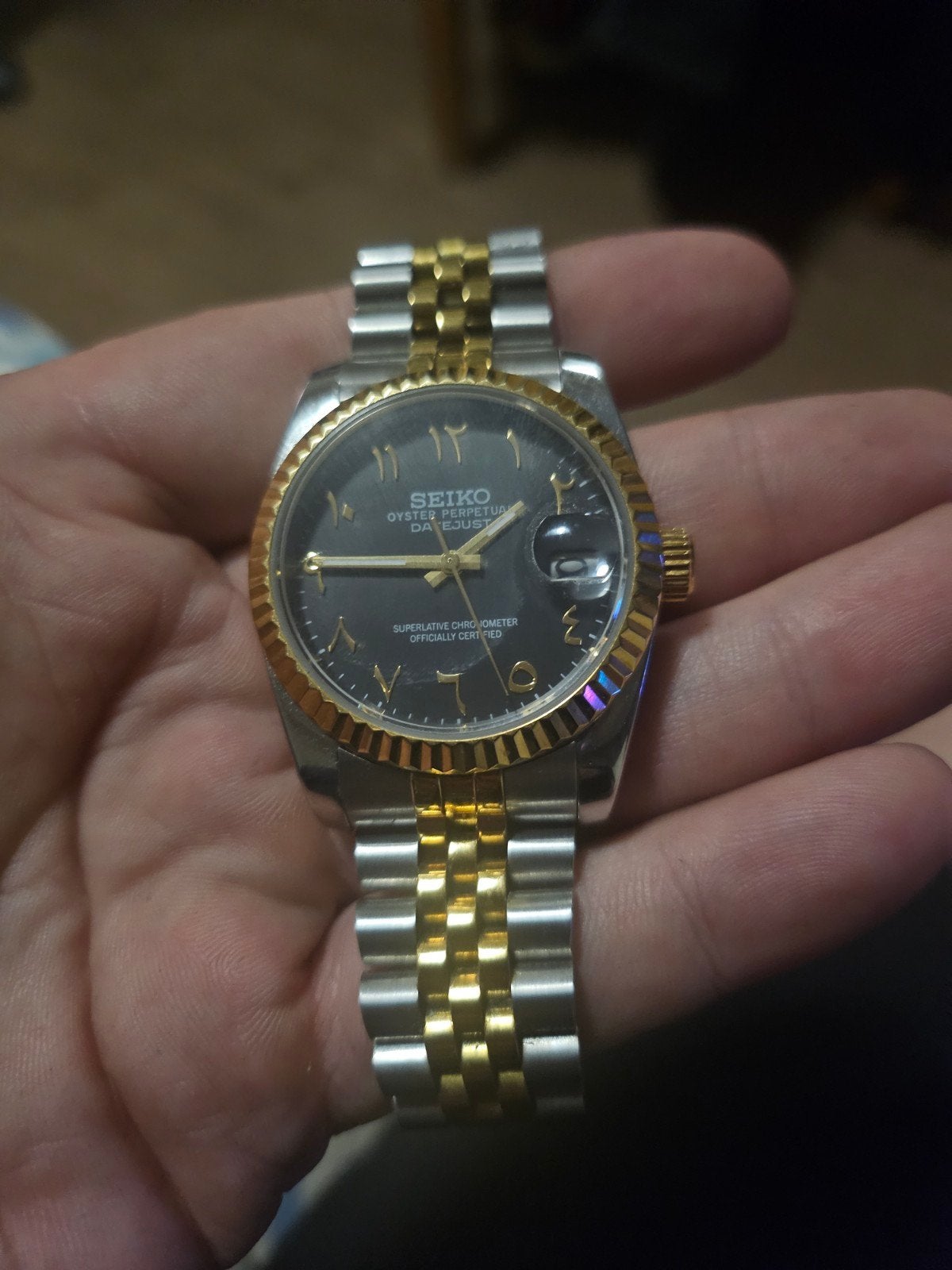 Seiko mod, automatic., Ophalen of Verzenden, Staal, Seiko