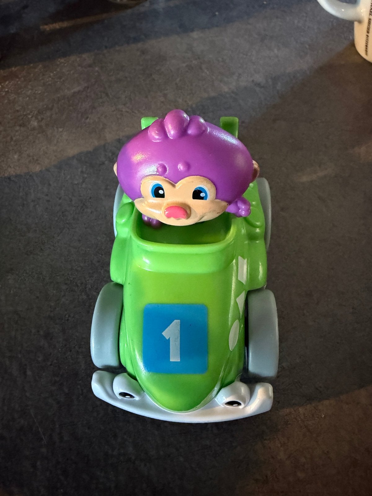 Fisher-Price Little People Raceauto met Aapje Speelgoed, Ophalen of Verzenden, Zo goed als nieuw