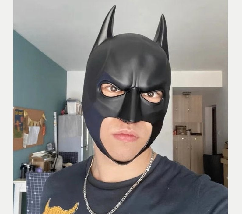 Batman full face latex masker, Ophalen of Verzenden, Nieuw, Halloween of Griezel