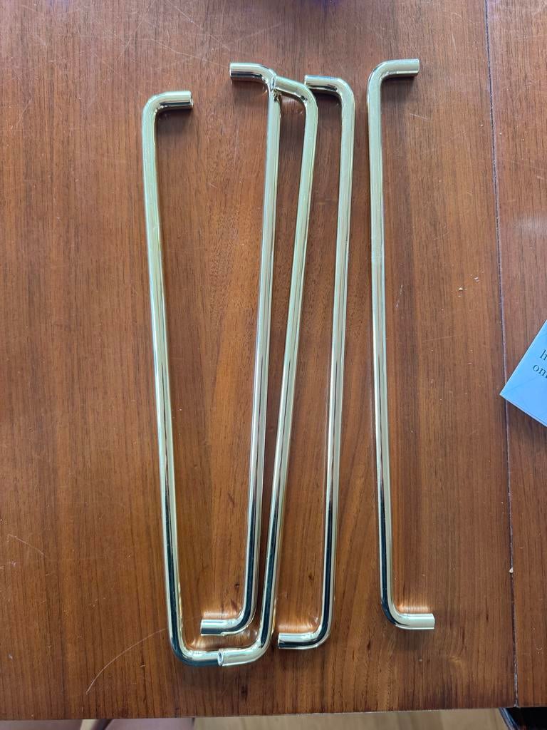 Ikea BAGGANÄS Handgreep, messingkleur, 335 mm, 5 stuks, Ophalen of Verzenden, Nieuw, Koper of Messing, Overige typen