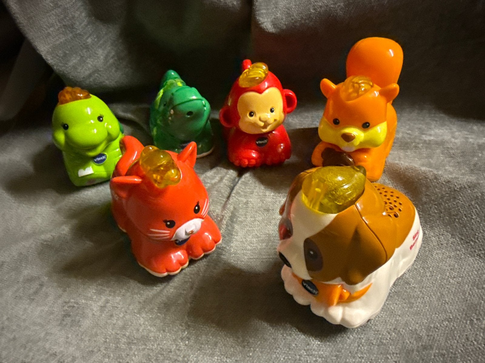 VTech Toet Toet Dieren - Kat, Krokodil, Aap, Schildpad, Eekh, Ophalen of Verzenden, Gebruikt, Overige typen, Met geluid