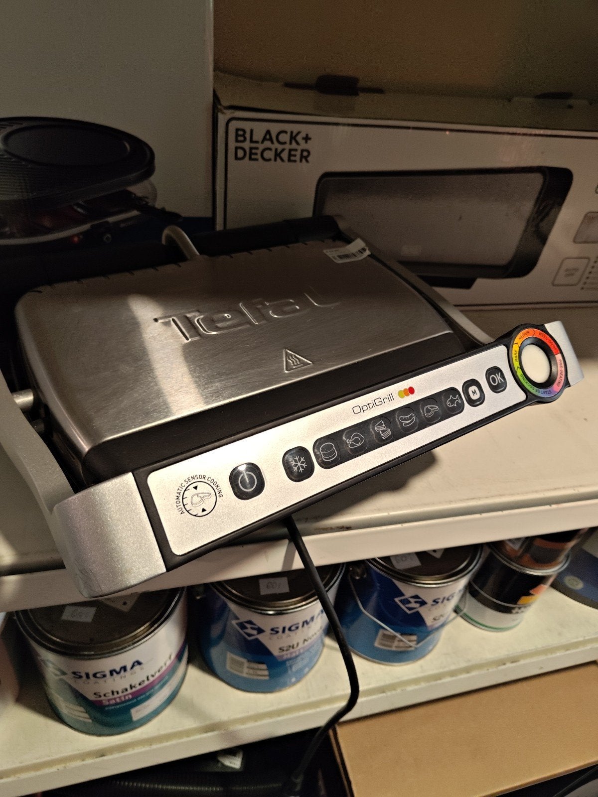 Tefal OptiGrill - Perfect gegrilde gerechten, Witgoed en Apparatuur, Ophalen of Verzenden, Gebruikt, Tafelgrill