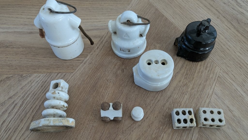 Antiek Schakelmateriaal Porselein, Antiek en Kunst, Ophalen of Verzenden