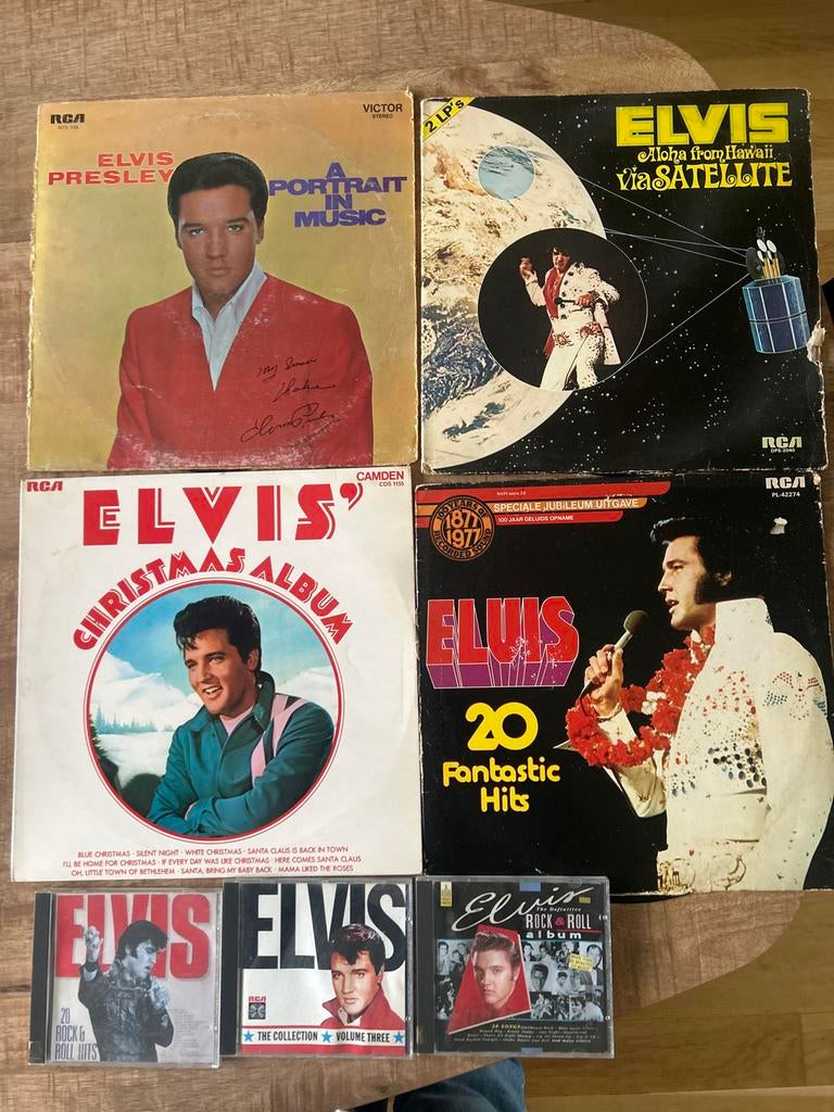 Elvis Presley Vinyl & CD Collectie - 7 Stuks, Ophalen of Verzenden, 1970 - 1979, Gebruikt