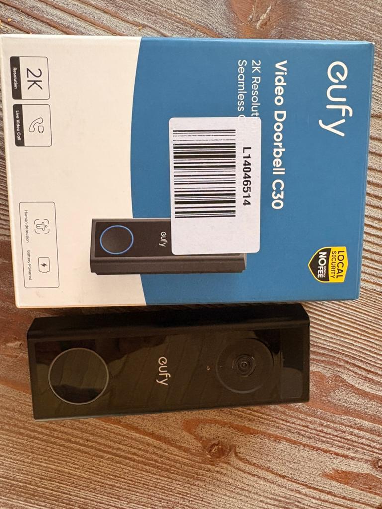 Eufy video deurbel zgan c30 camera 2k bel zonder abonnement, Huis en Inrichting, Deurbellen, Ophalen of Verzenden, Zo goed als nieuw