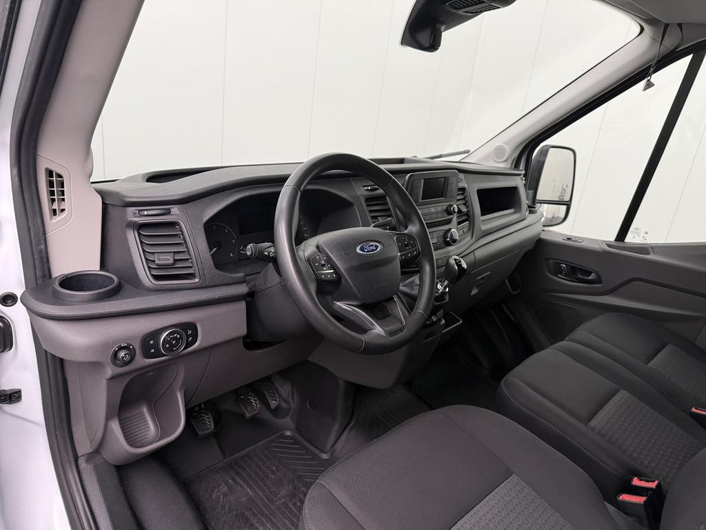 Ford Transit 2.0TDCi 130PK L3H2 | Airco | Cruise | 3-Zits |, Voorwielaandrijving, Stof, Gebruikt, 4 cilinders