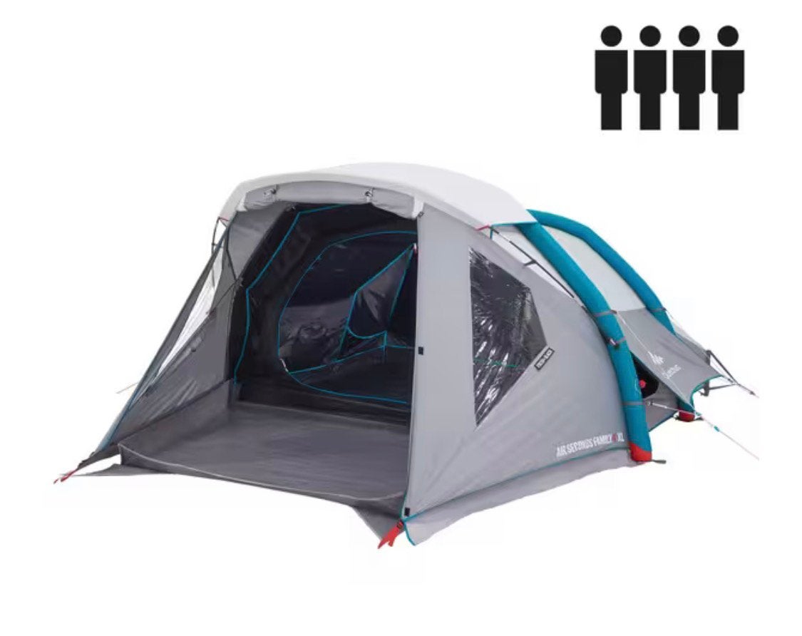 Decathlon Quechua fresh black airseconds family 4 xl, Ophalen of Verzenden, Gebruikt, Tot en met 4