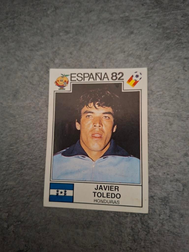 Panini sticker WK 82 Espana. Javier Toledo Honduras., Verzenden, Zo goed als nieuw, Sticker