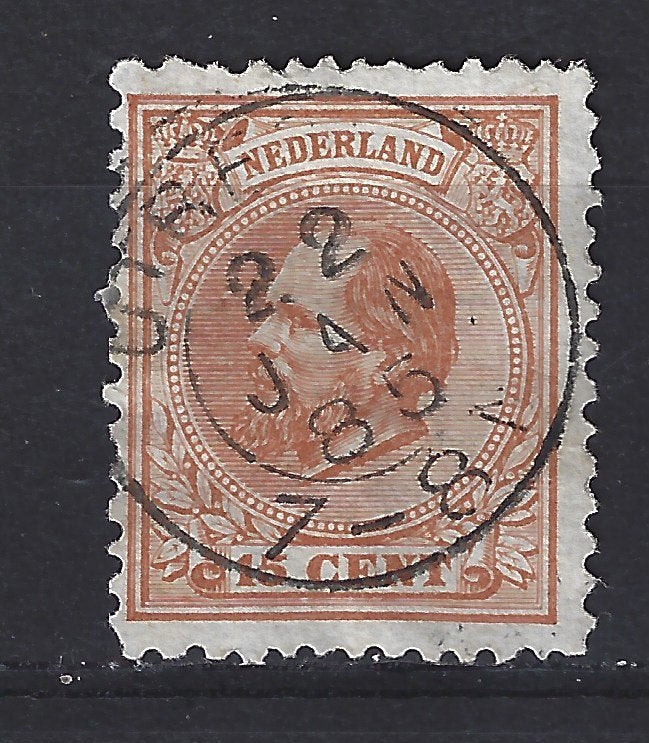 NVPH 23 UTRECHT kleinrond stempel Willem III 1872, Postzegels en Munten, Postzegels | Nederland, Ophalen of Verzenden, T/m 1940