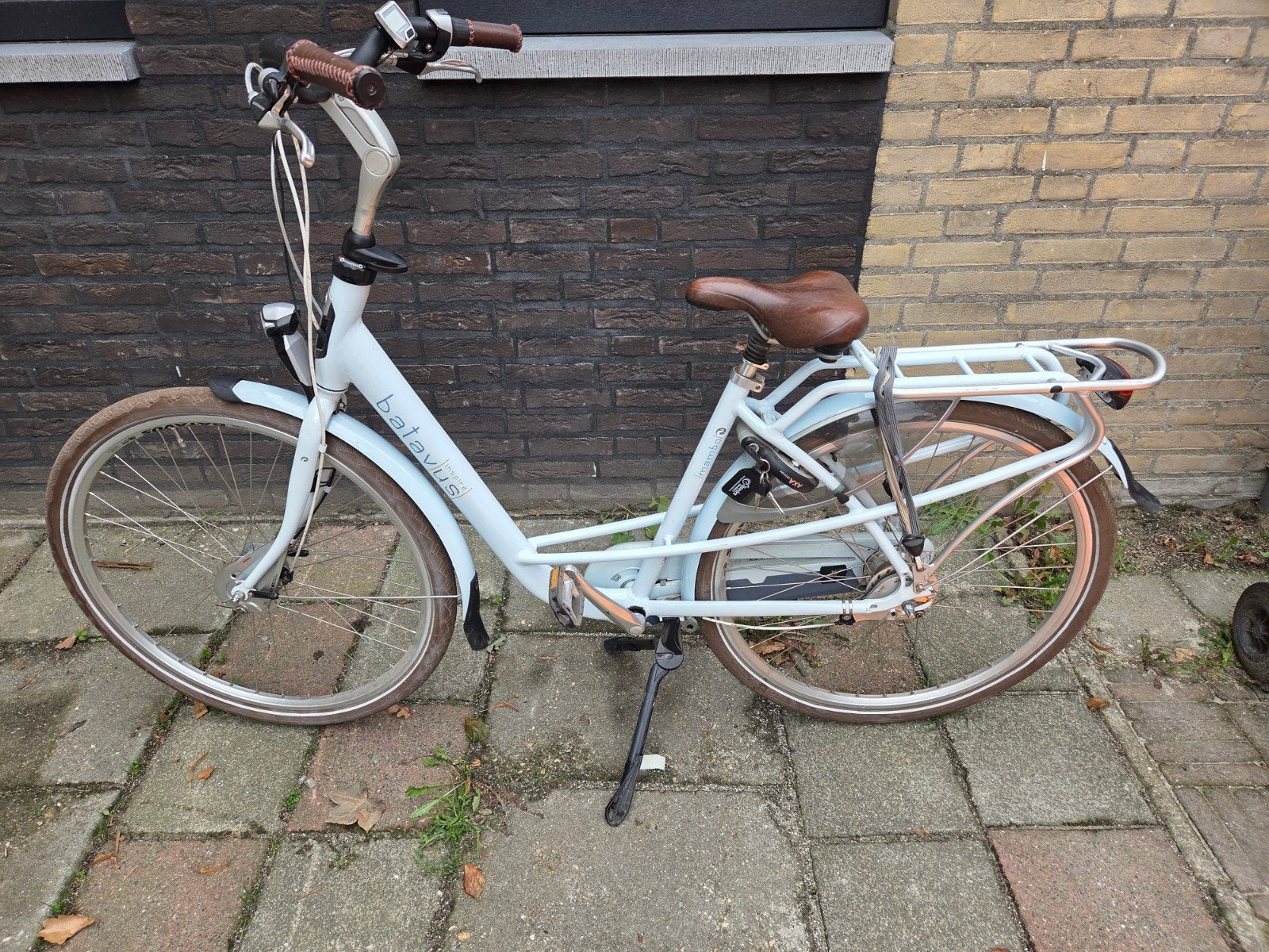 Batavus Mambo Inspire Mama / de Damesfiets - Lichtblauw, Ophalen, Gebruikt, Velgrem, Batavus