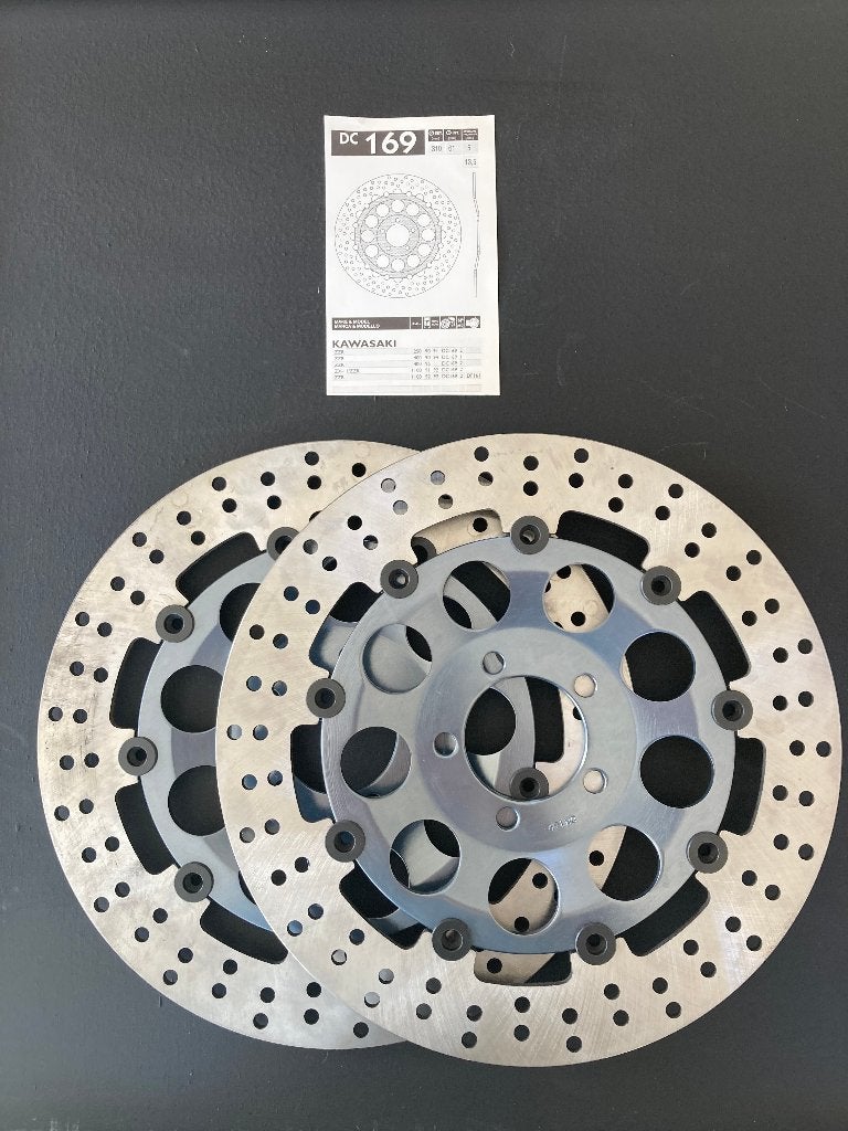 Nieuwe set zwevende Remschijven Kawa ZZR250/400/1100, Motoren, Ophalen, Nieuw