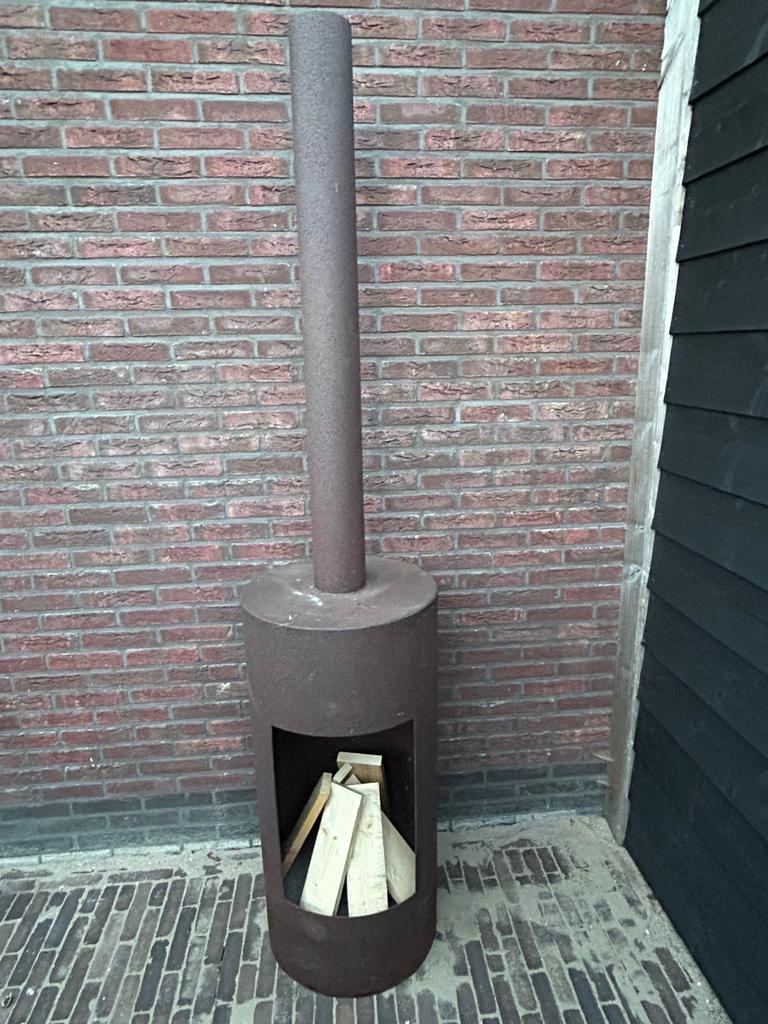 Robuuste Cortenstaal Tuinhaard - Buitenhaard, Tuin en Terras, Ophalen of Verzenden, Zo goed als nieuw