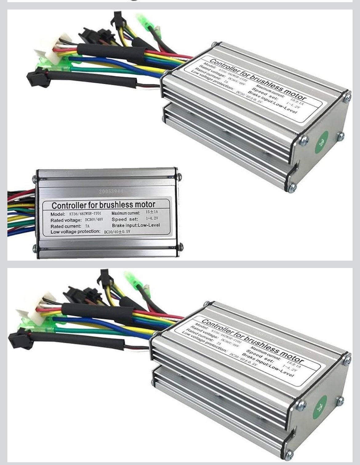 Elektrische fiets borsteloze motorcontroller 36V/48V 7A, Elektrische fiets, Overige typen, Ophalen of Verzenden, Nieuw