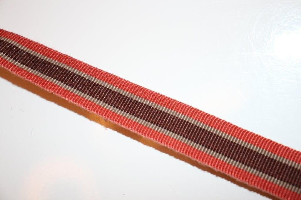 Geweven band - rood / bruin - 17mm #3622, Ophalen of Verzenden, Nieuw, Lint, Band of Elastiek